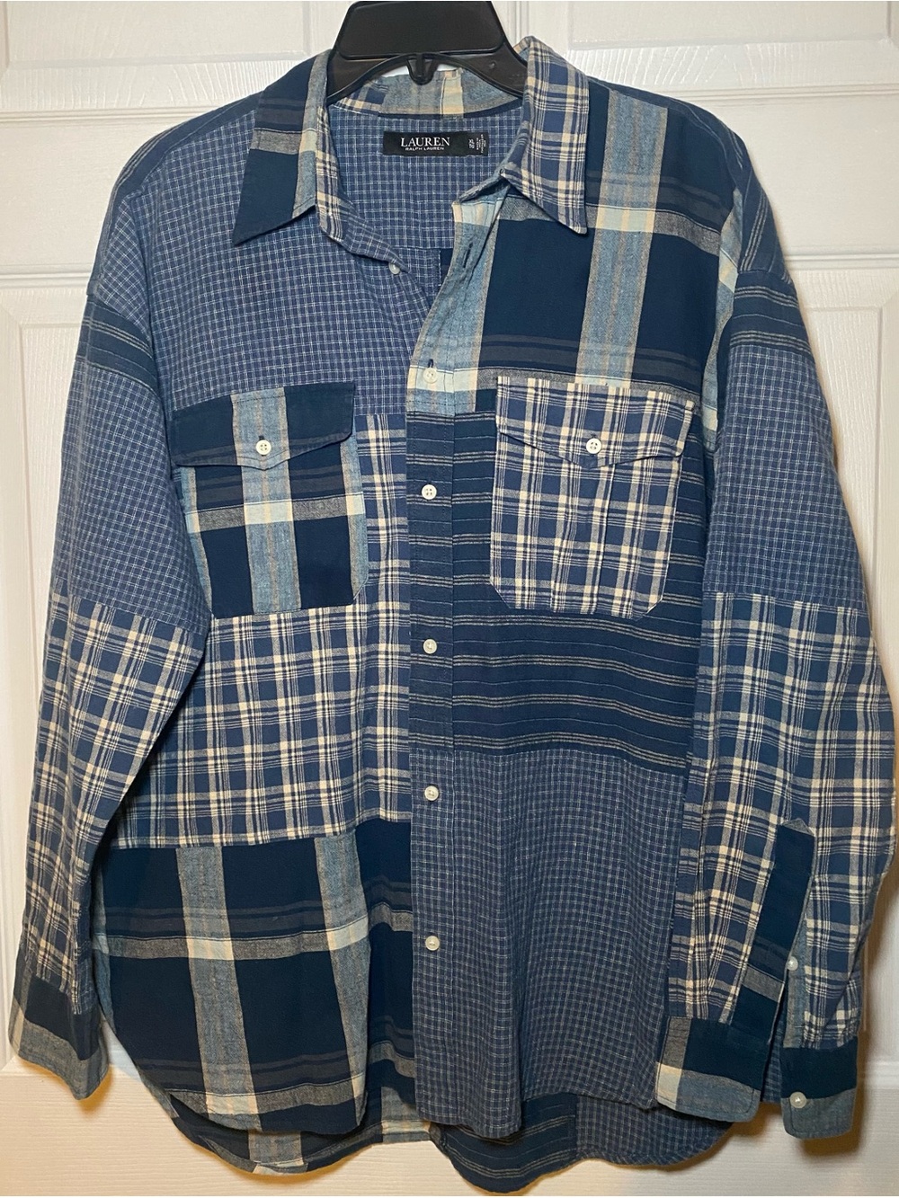 Lauren Ralph Lauren Patchwork Button-Up Shirt